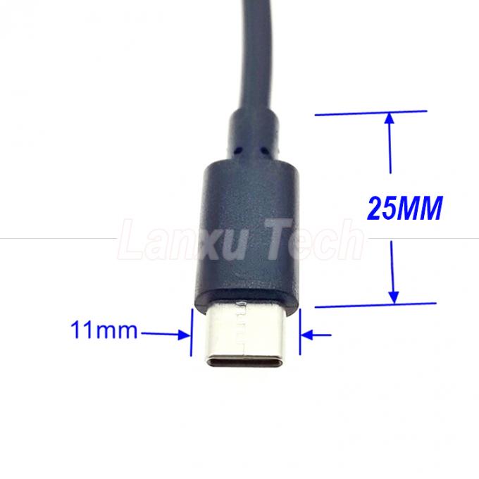 USB Tipo C Homem para Mulher em off Silicon Cap Switch Extension Cable para Raspberry Pi Lamp Fan 2