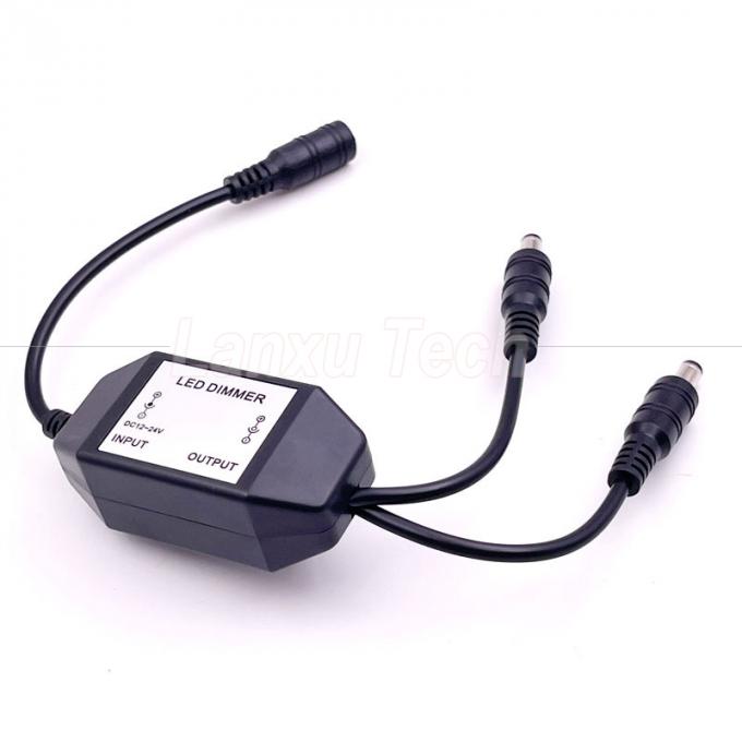 12v 1 Fêmea para Splitter 2 Homem Potência DC ligada e desligada Rotation Switch Controller LED Dimmer para lâmpada 3