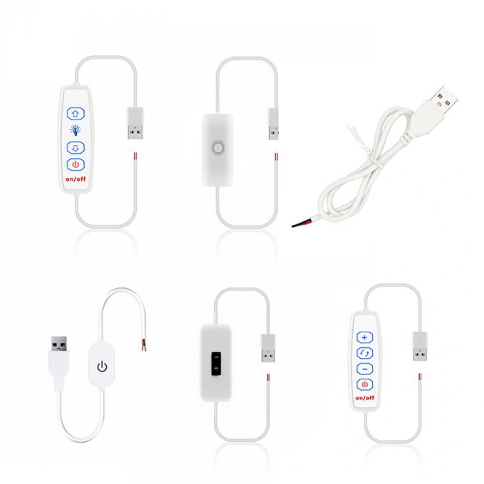 Interruptor USB desligado Dimmer de cabo para LED Strip 0