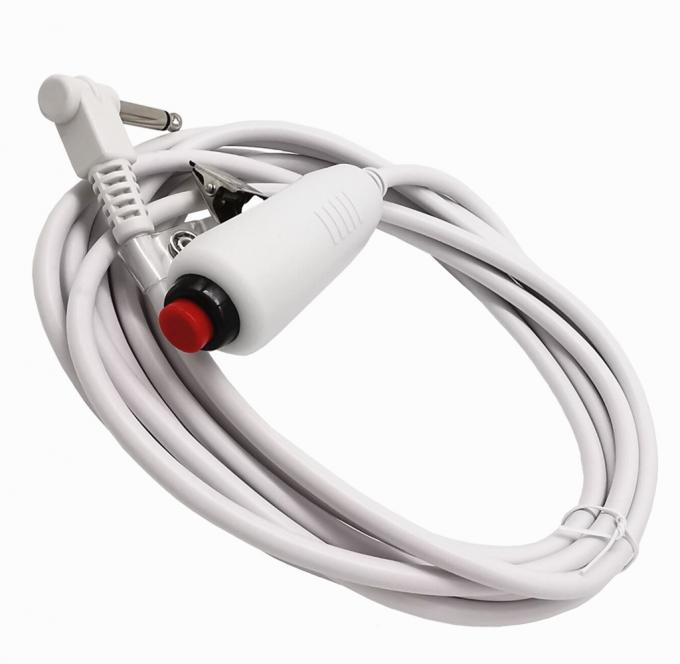 Custom 6.35 Single Button Switch Line Emergency Call Button Nurse Call Cable com clip para estação de enfermagem Sistema de chamada de enfermagem 0