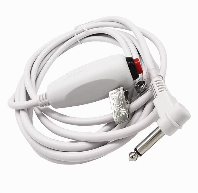 Custom 6.35 Single Button Switch Line Emergency Call Button Nurse Call Cable com clip para estação de enfermagem Sistema de chamada de enfermagem 5