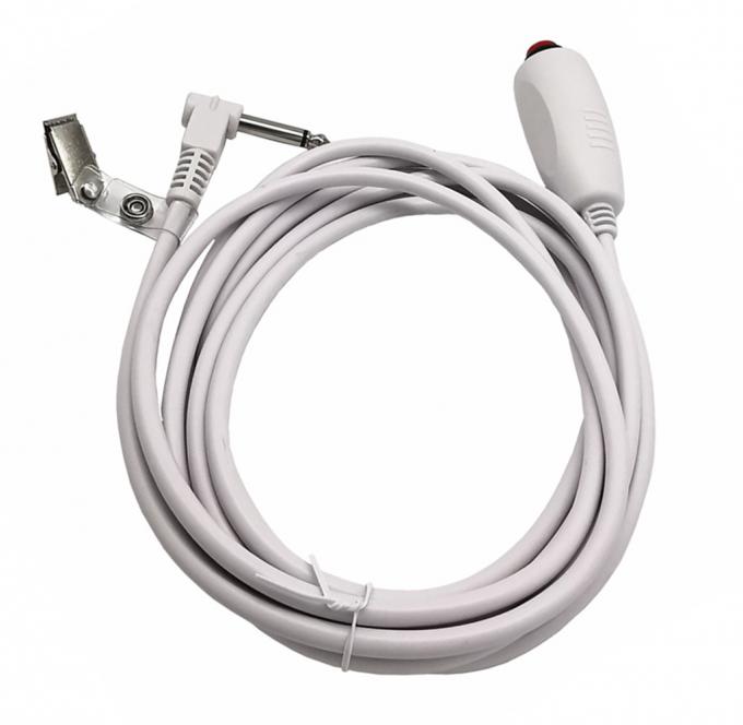 Custom 6.35 Single Button Switch Line Emergency Call Button Nurse Call Cable com clip para estação de enfermagem Sistema de chamada de enfermagem 6