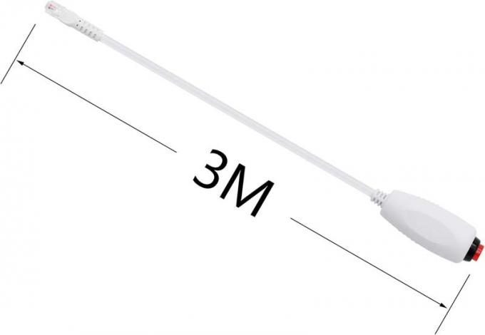 Customizado RJ11 6Pin 4Core Single Button Hand Grip Cable de chamada de enfermagem com clip para estação de enfermagem 3