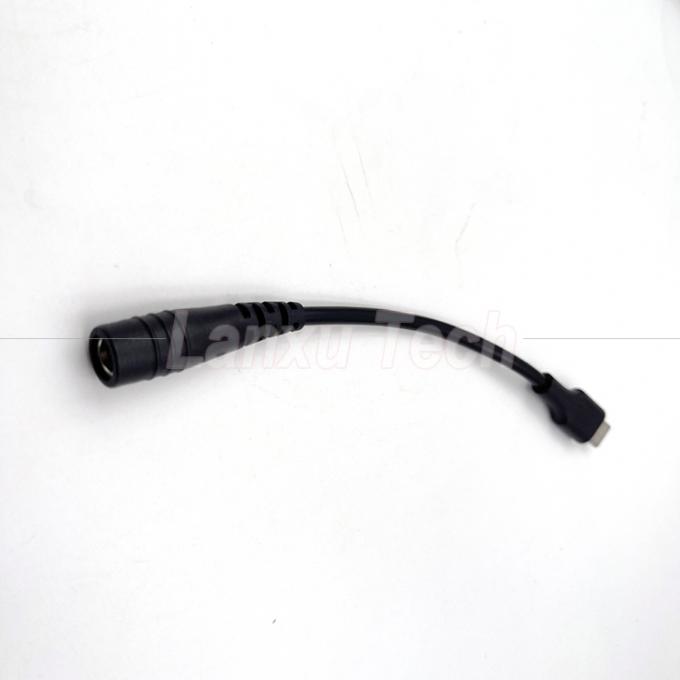 5V USB Tipo C para DC 5.5x2.1mm cabo de extensão de carregador para ventilador de lâmpada de escritório LED 3