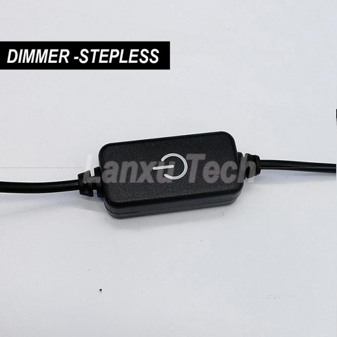 USB para DC Jack Dimmer Stepless para LED Light Strip 4