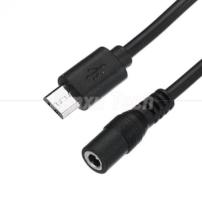 Micro USB Homem para DC 3.5x1.35mm Jack Fêmea Cabo de Extensão de Potência para Ventiladores Lâmpadas LED 2