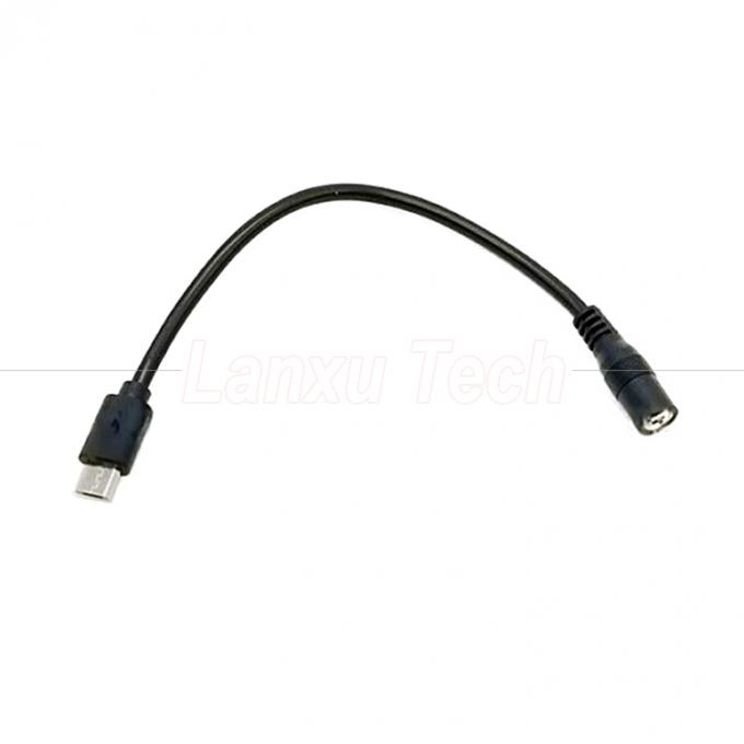 Micro USB Homem para DC 3.5x1.35mm Jack Fêmea Cabo de Extensão de Potência para Ventiladores Lâmpadas LED 5