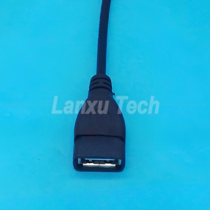 USB 2.0 Um macho para 2 USB duplo Jack Y Fêmea Splitter Hub Cordão de alimentação Adaptador de extensão de cabo 4