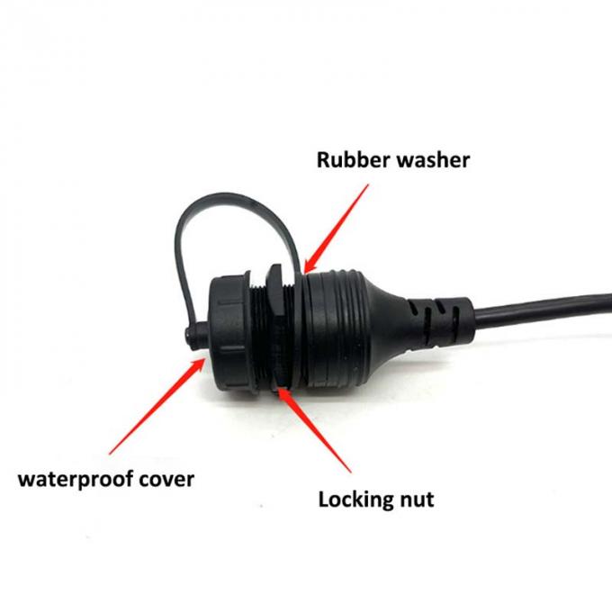 USB B 2.0/3.0 Cabo de extensão à prova d'água do homem para a mulher com painel de montagem para impressora Automóvel caminhão barco computador de motocicleta 0