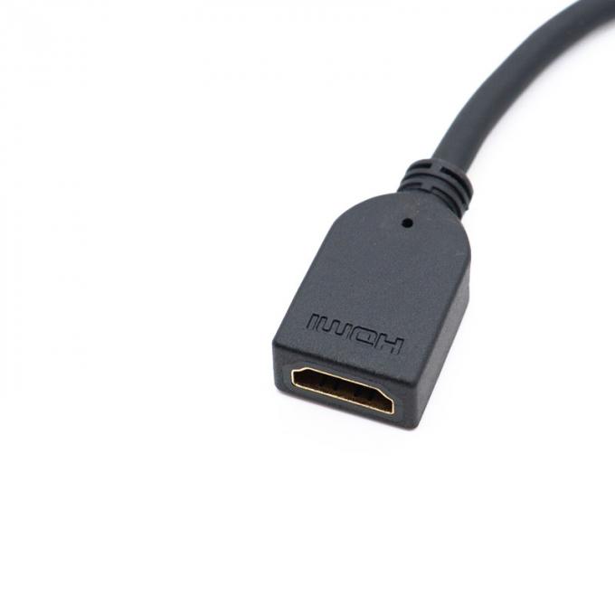 Mini HD-MI Homem para HD-MI Convertidor Feminino Cabo de Extensão Impermeável Para Automóveis Caminhões Barcos Computadores de Motocicletas 3
