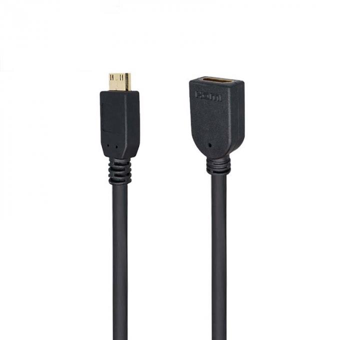 Mini HD-MI Homem para HD-MI Convertidor Feminino Cabo de Extensão Impermeável Para Automóveis Caminhões Barcos Computadores de Motocicletas 0