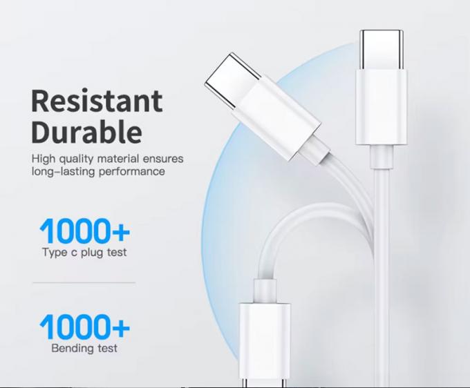 Carregamento rápido de alta qualidade 60w 100w Tipo C para Tipo C PD cabo de carregador de dados 3
