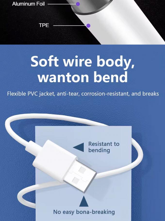 Cable de carregamento de dados de alta qualidade 1M 2M 5A de carregamento rápido USB para tipo C para telefone Android Huawei 5