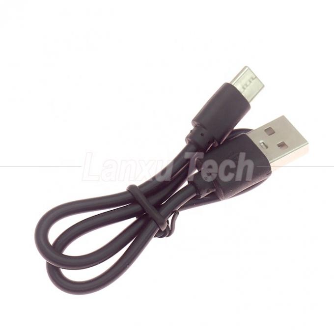 Carregamento rápido curto apenas 1A 2A USB para cabo carregador tipo C para ventilador de banco de potência 0