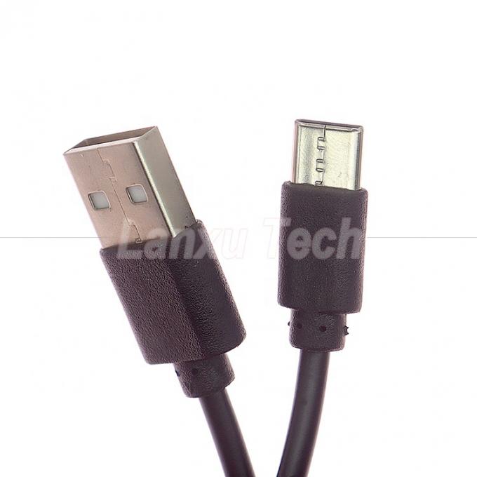 Carregamento rápido curto apenas 1A 2A USB para cabo carregador tipo C para ventilador de banco de potência 2