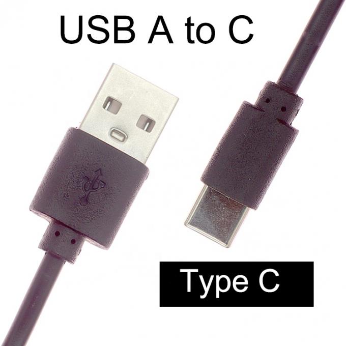 Carregamento rápido curto apenas 1A 2A USB para cabo carregador tipo C para ventilador de banco de potência 3