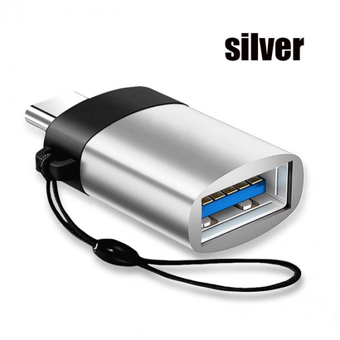 Mini Lanyard portátil Shell Metal OTG Tipo C 3.1 Homem para USB 3.0 Adaptador Feminino 7