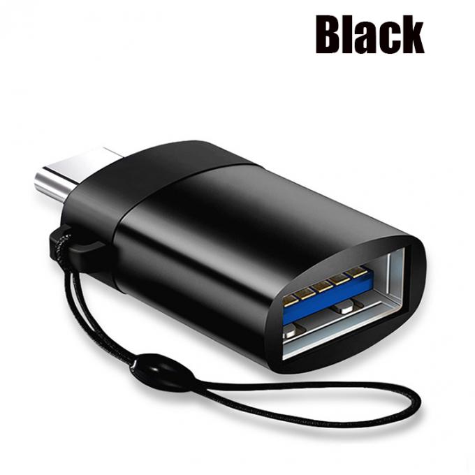 Mini Lanyard portátil Shell Metal OTG Tipo C 3.1 Homem para USB 3.0 Adaptador Feminino 5