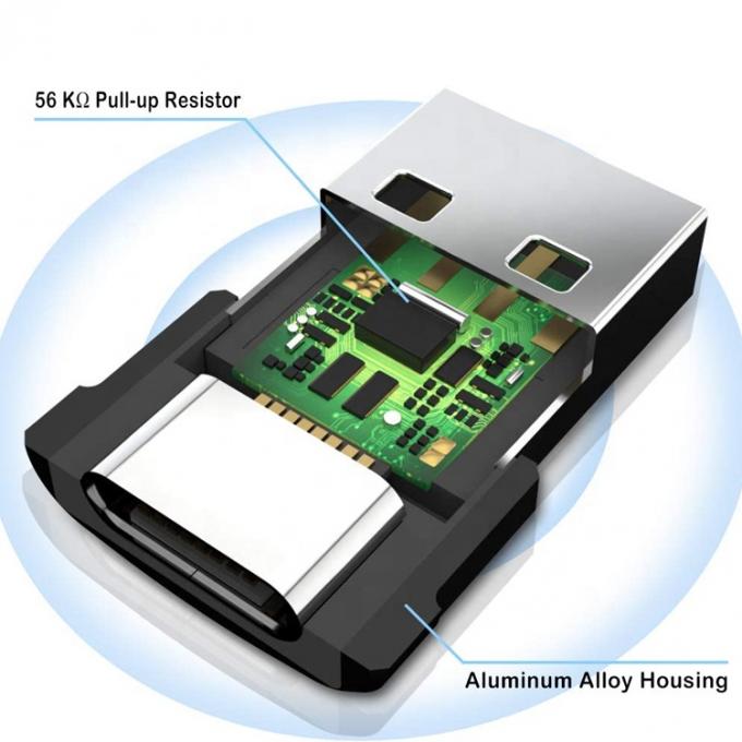Multicolor Metal Shell USB Tipo C Adaptador de Mulher para USB Homem 1