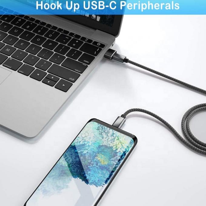 Multicolor Metal Shell USB Tipo C Adaptador de Mulher para USB Homem 2