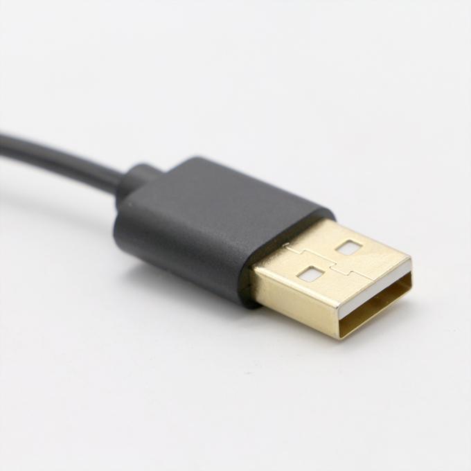 Conectores de ouro 3M personalizados de carregamento rápido Cabo de carregador de dados USB tipo C em espiral 2