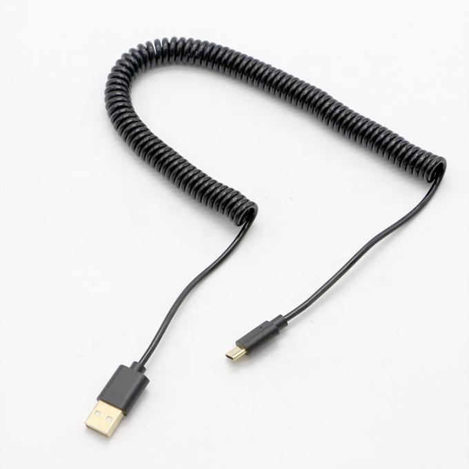 1M 2M 3M de carregamento rápido Cable USB tipo C espiral em espiral 0