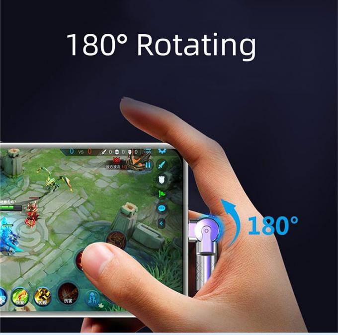180 graus de rotação de carregamento rápido 120w 6A silicone micro USB tipo C cabo para telefone móvel Android 3