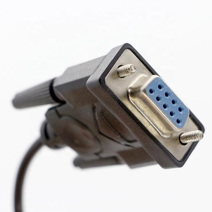 CUSTOM 90 graus ângulo direito Mini B USB para Fêmea DB9 RS232 cabo serial 2