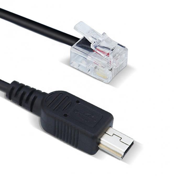 Mini B 5p USB para cabo RJ9 RJ11 4