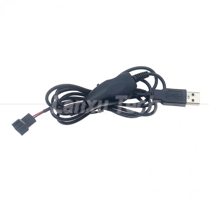 USB ajustável 5V Step Up Boost para DC 12V 3 Pin 4 Pin Connector Fan Speed Controller Adaptador de energia Cable para PC ventilador de resfriamento 0