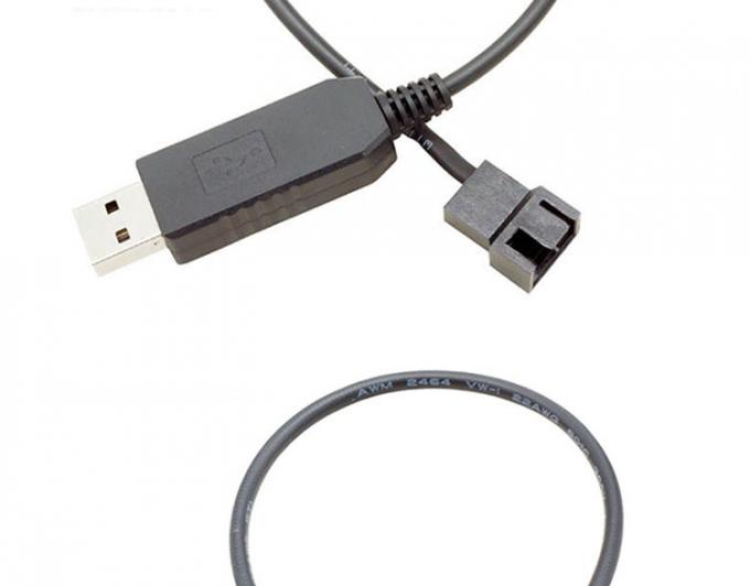 USB 5V a 12V Voltagem Step Up 3 Pin e 4 Pin PC Adaptador de energia do ventilador cabo 4