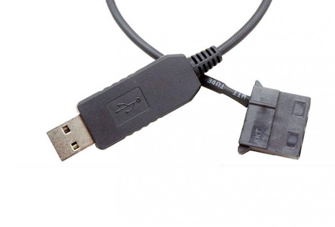 USB 5V a 12V Voltagem Step Up 3 Pin e 4 Pin PC Adaptador de energia do ventilador cabo 5