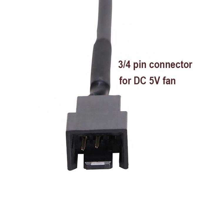 USB para 3 pin 4 pin Molex Feminino PWM 5V Case Computador Cooler Frio Fano Alimentação Adaptador Conector Cable 1