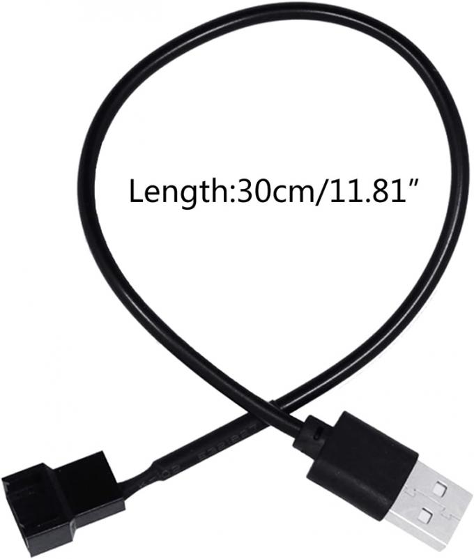 USB para 3 pin 4 pin Molex Feminino PWM 5V Case Computador Cooler Frio Fano Alimentação Adaptador Conector Cable 4
