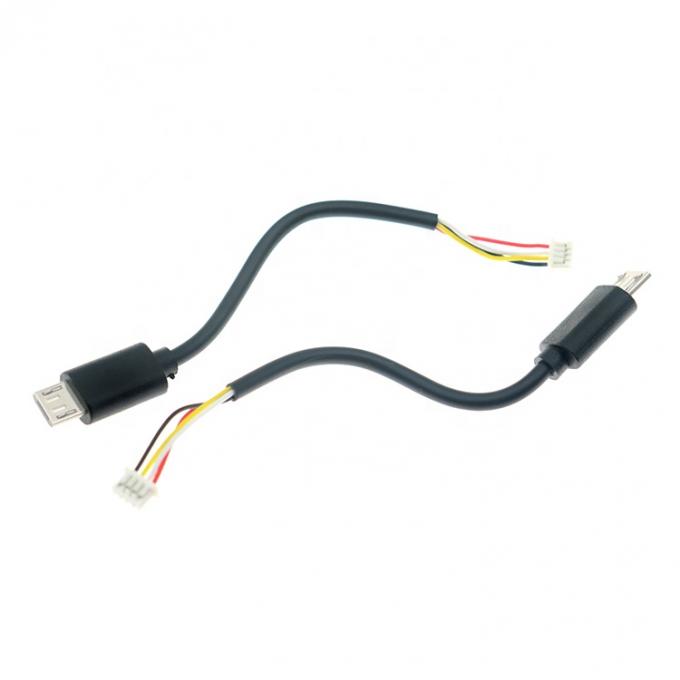 Cable de fio de conector de 10cm 20cm 30cm 50cm Micro B 5P a 4P JST MX 1.25mm 0