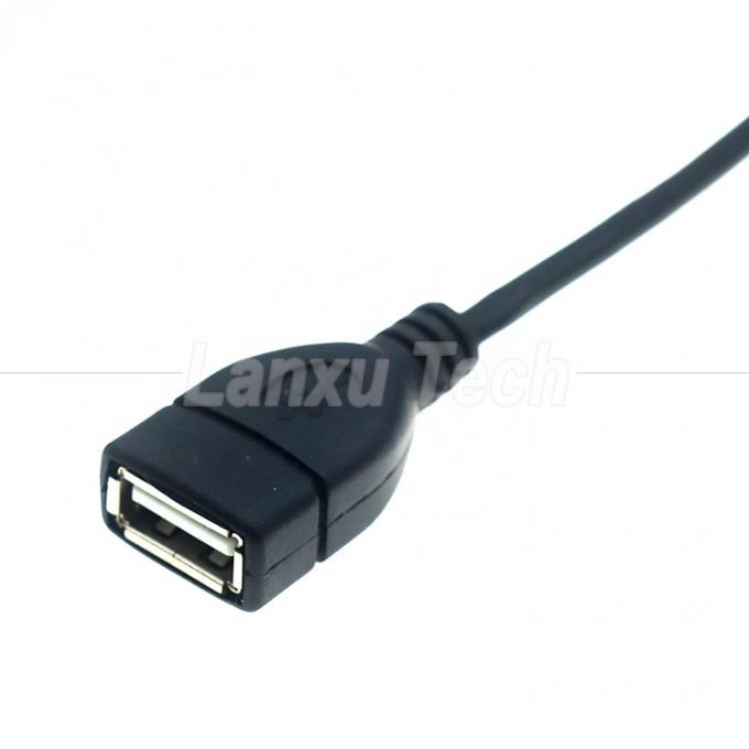 Portable Short 90 Degree Right Angle Micro V8 para USB Female Socket OTG Adapter Cable para Telefone e Laptop 2
