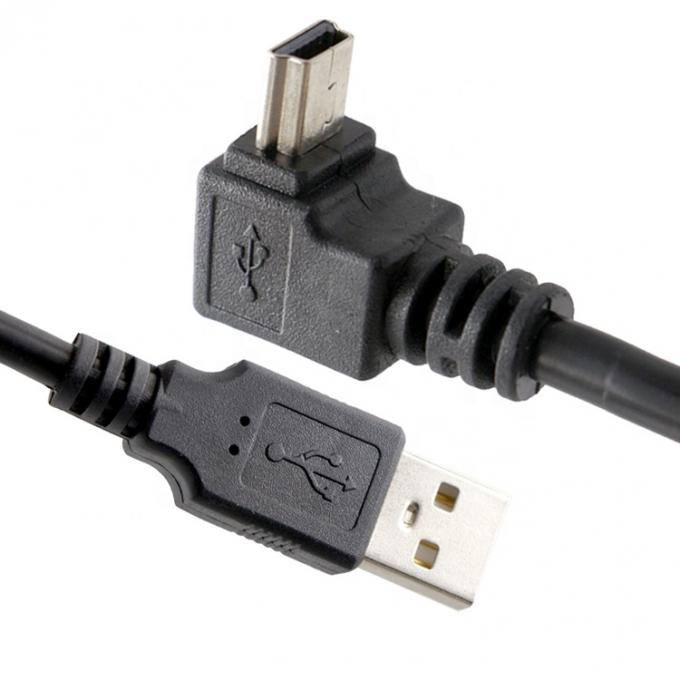 OEM Direita esquerda para cima para baixo ângulo de 90 graus MINI cabo USB para PS3 controlador MP3 câmera 2