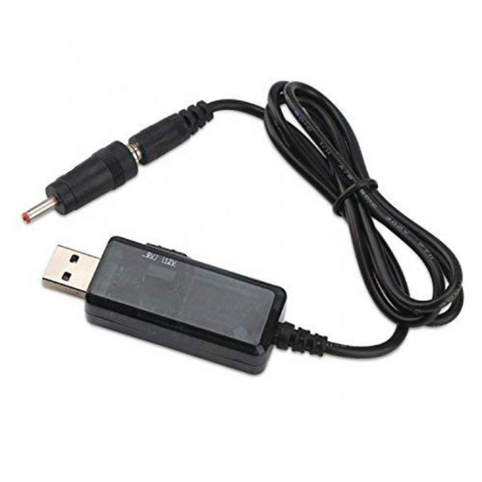 LED Display Multi Compatible Voltage Set Up Booster 5V a 9V 12V USB para cabo de carregador DC 7