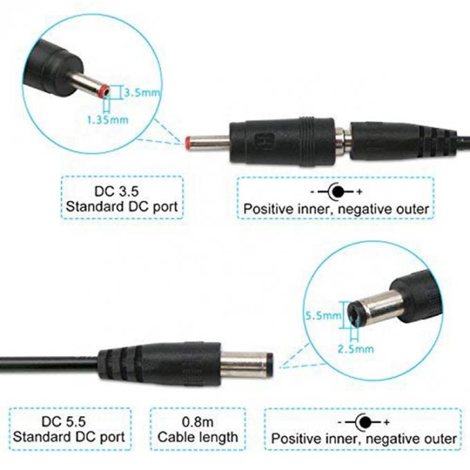 LED Display Multi Compatible Voltage Set Up Booster 5V a 9V 12V USB para cabo de carregador DC 6