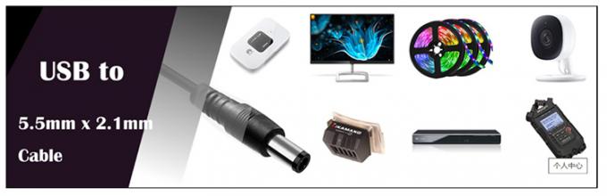 Multi Função 5V USB para 12V 9V DC 5.5x2.1mm Boost Configuração Conversor de Potência Cabo USB para Wifi Router Lâmpada de alto-falante 2