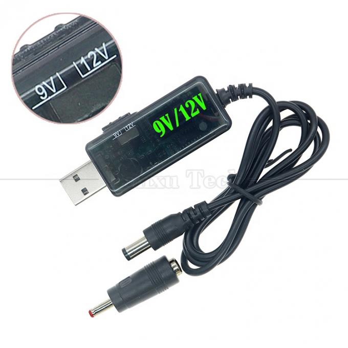 1m Drok 5V USB para aumentar 9V 12V Step Up Multi Output DC Converter Cable para Modem Router 3