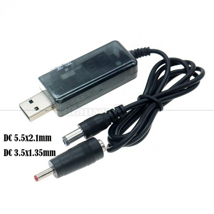 1m Drok 5V USB para aumentar 9V 12V Step Up Multi Output DC Converter Cable para Modem Router 6