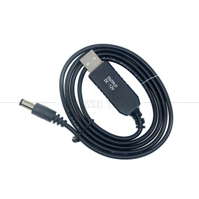 Multi Função 5V USB para 12V 9V DC 5.5x2.1mm Boost Configuração Conversor de Potência Cabo USB para Wifi Router Lâmpada de alto-falante 6