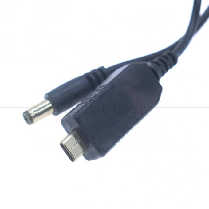USB Tipo C para DC 5.5x2.1mm 8.4v 7.4v 6v 4.5v 3.6v 3v 2.4v 9v 12v cabo de saída para Wifi Router LED Light Strip Circuit 3
