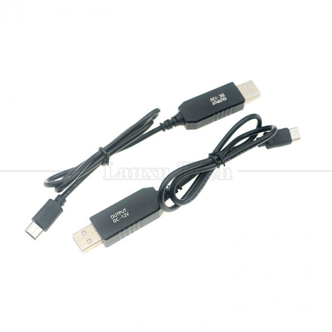 Conversor de reforço de 1m de alta qualidade de 5v para 12v USB para USB Tipo C Cabo de carregador de energia para esteiras leves 1