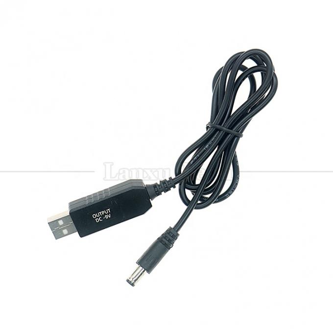 Reforço de alta qualidade 5V USB para 9V DC 5.5x2.1mm Step Up Converter Power Charger Cable para Wifi Router Modem 6