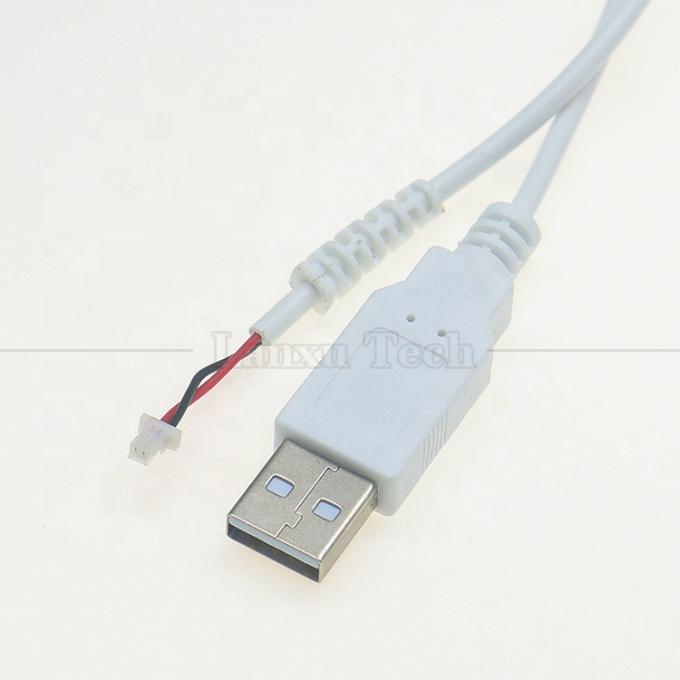 Conjunto personalizado USB A macho a JST 2pin 1.0mm 2.0mm 1.25mm Pitch SHR MX XH SH VH PH Conector Cable 0