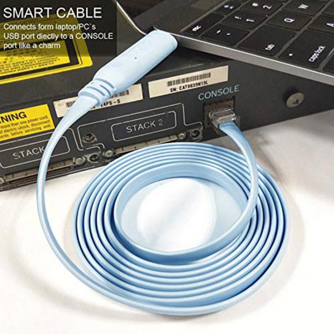 Plug and Play 6FT USB Tipo C para RJ45 Serial Adapter Console Cable para Cisco Router Switch 5