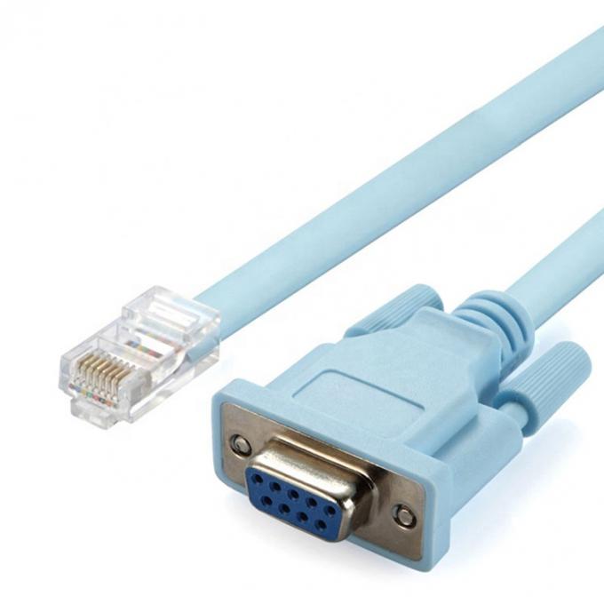 1.8M RS232 DB9 PIN Feminino para RJ45 Cabo de Consola de Rede para Switch de Roteador Cisco 1