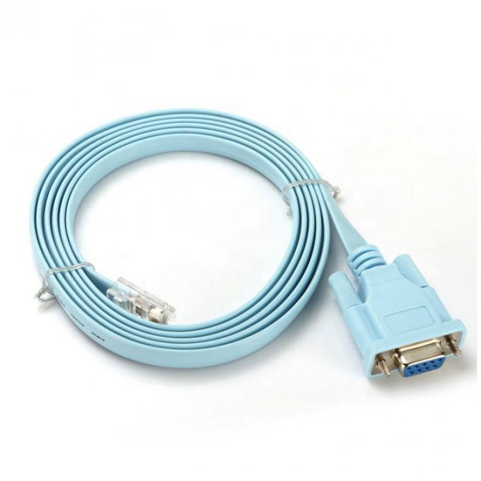1.8M RS232 DB9 PIN Feminino para RJ45 Cabo de Consola de Rede para Switch de Roteador Cisco 2